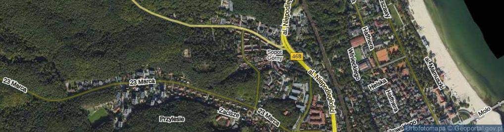 Zdjęcie satelitarne Księżycowa ul.