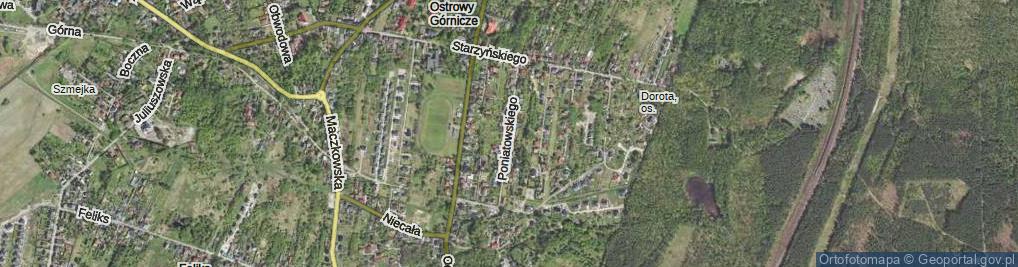 Zdjęcie satelitarne Księcia Józefa Poniatowskiego ul.