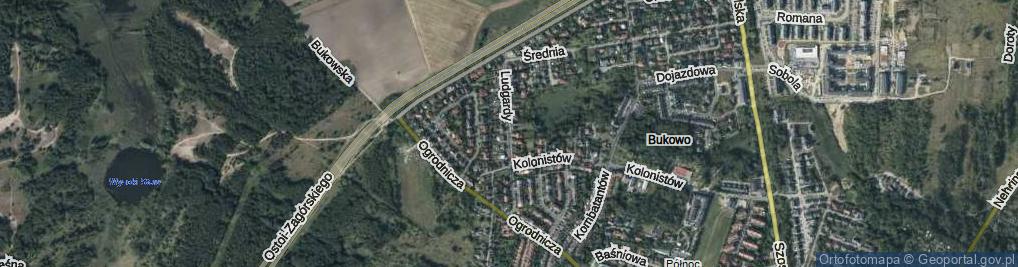 Zdjęcie satelitarne Księżnej Ludgardy ul.