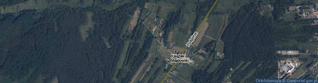 Zdjęcie satelitarne Książek Majdowski ul.
