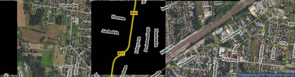 Zdjęcie satelitarne Księcia Józefa Poniatowskiego ul.