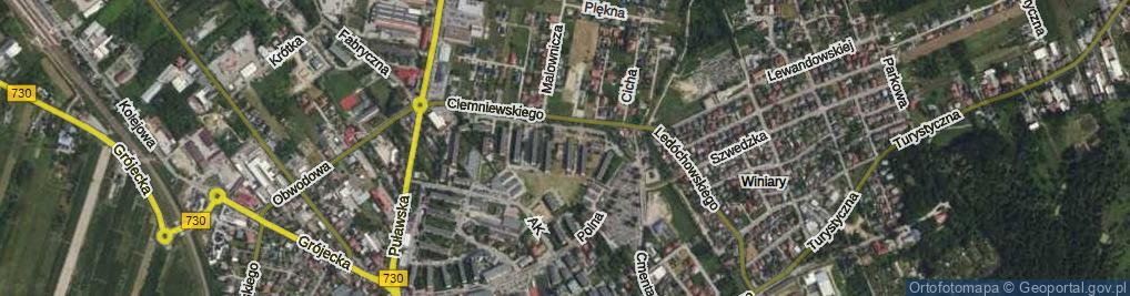 Zdjęcie satelitarne Księcia Trojdena ul.