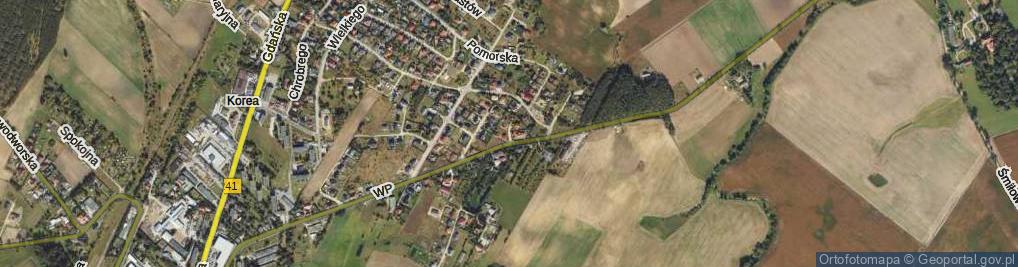 Zdjęcie satelitarne Książęca ul.