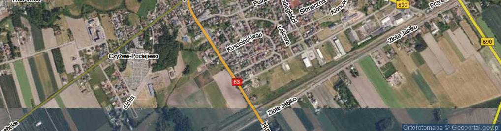 Zdjęcie satelitarne Kusocińskiego Janusza ul.