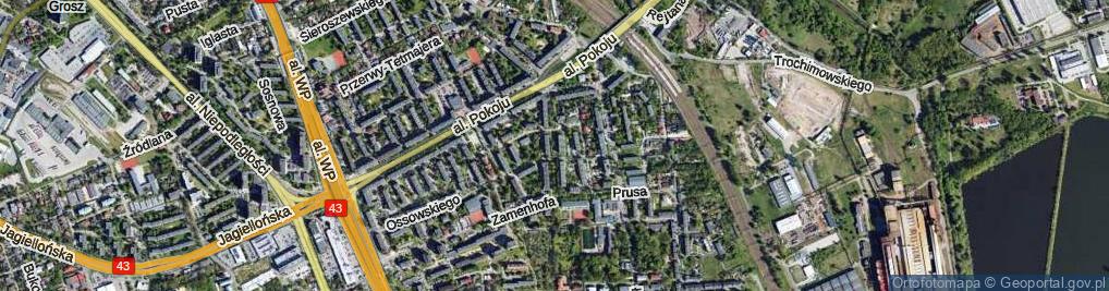 Zdjęcie satelitarne Kuncewiczowej Marii ul.