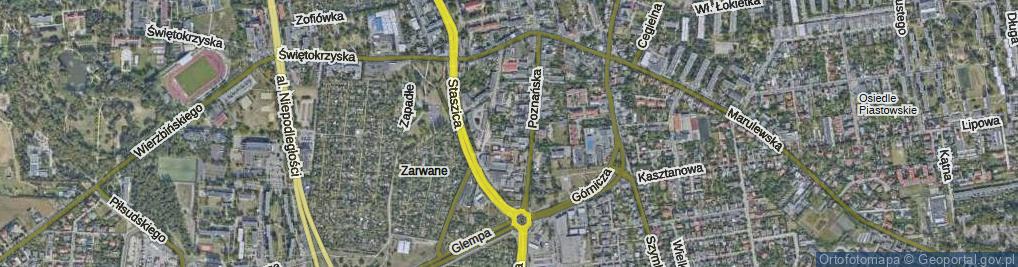 Zdjęcie satelitarne Kurowa ul.