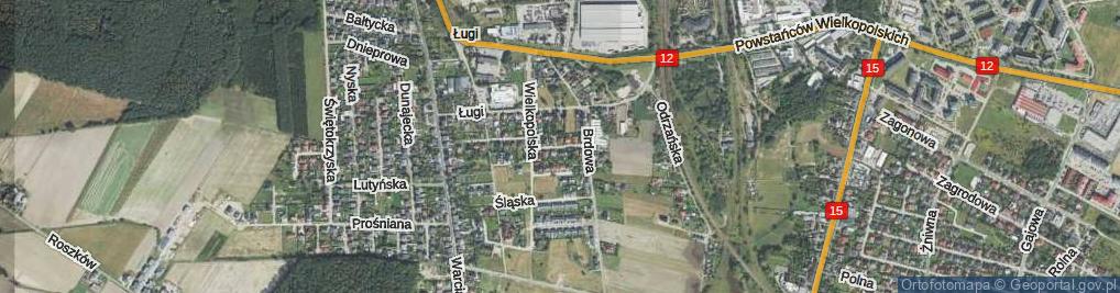 Zdjęcie satelitarne Kujawska ul.