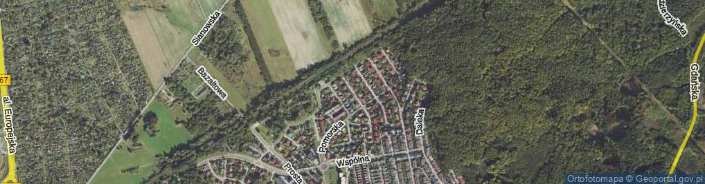 Zdjęcie satelitarne Kujawska ul.
