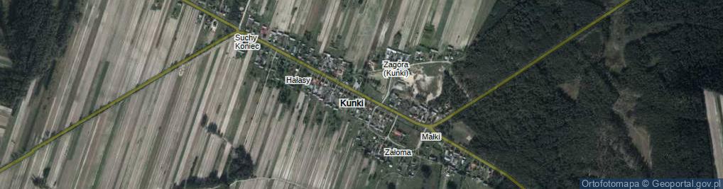 Zdjęcie satelitarne Kunki ul.