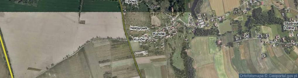 Zdjęcie satelitarne Kunów ul.