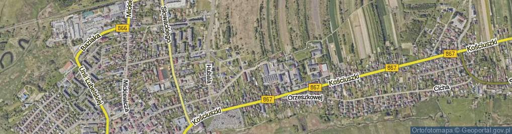 Zdjęcie satelitarne Kurierów Armii Krajowej ul.