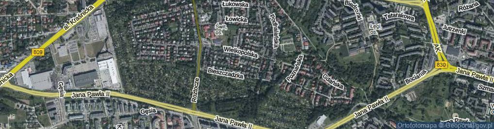 Zdjęcie satelitarne Kurpiowska ul.