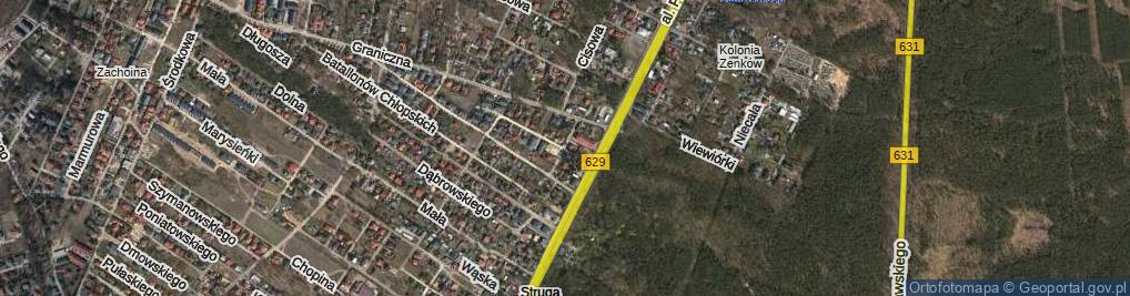 Zdjęcie satelitarne Kusocińskiego Janusza ul.