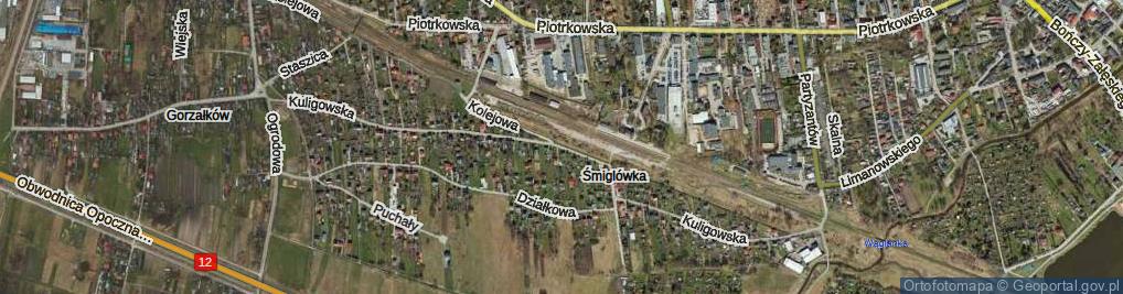 Zdjęcie satelitarne Kuligowska ul.