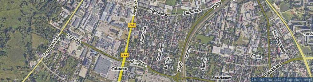 Zdjęcie satelitarne Kuśnierska ul.