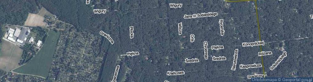 Zdjęcie satelitarne Kujawska ul.