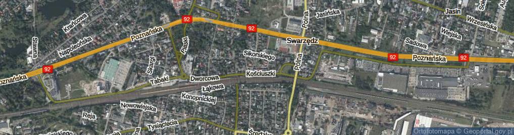 Zdjęcie satelitarne Kutrzeby Tadeusza, gen. ul.