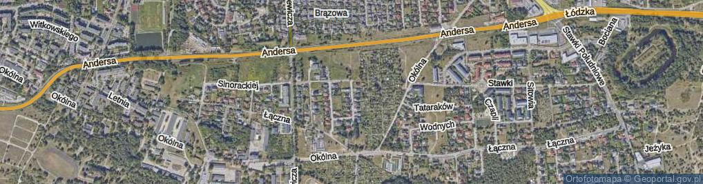 Zdjęcie satelitarne Kutrzeby Tadeusza, gen. ul.