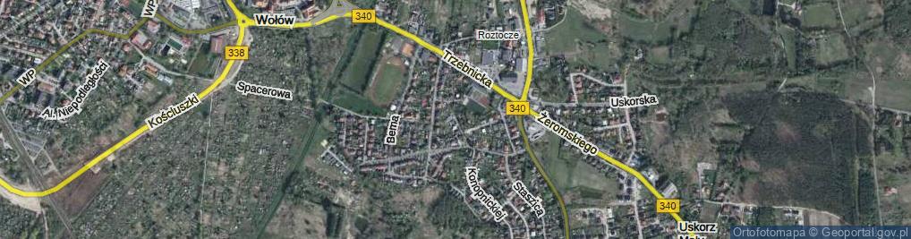 Zdjęcie satelitarne Kupiecka ul.