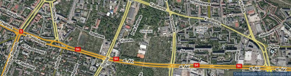 Zdjęcie satelitarne Kuronia Jacka ul.