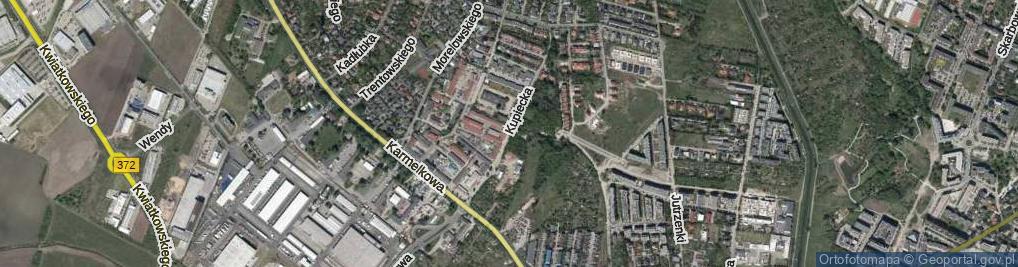 Zdjęcie satelitarne Kupiecka ul.