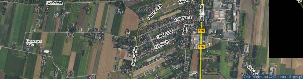 Zdjęcie satelitarne Kwiatów Polnych ul.