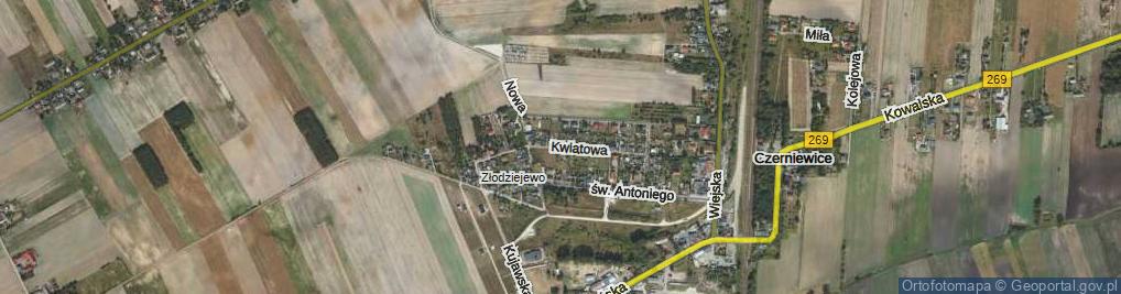 Zdjęcie satelitarne Kwiatowa ul.