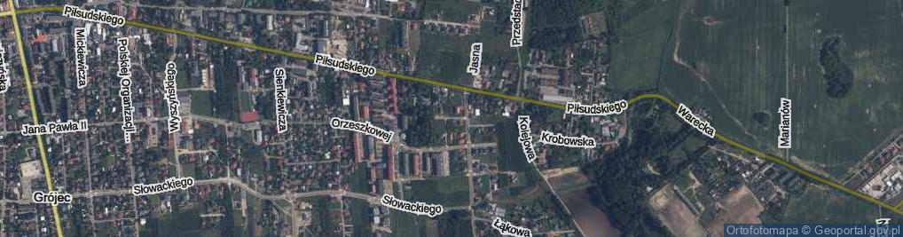 Zdjęcie satelitarne Kwiatu Paproci ul.