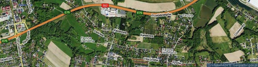 Zdjęcie satelitarne Kwiatowa ul.
