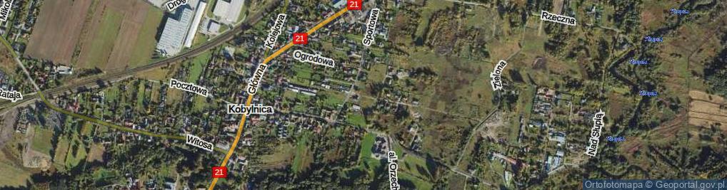 Zdjęcie satelitarne Kwiatów Polnych ul.