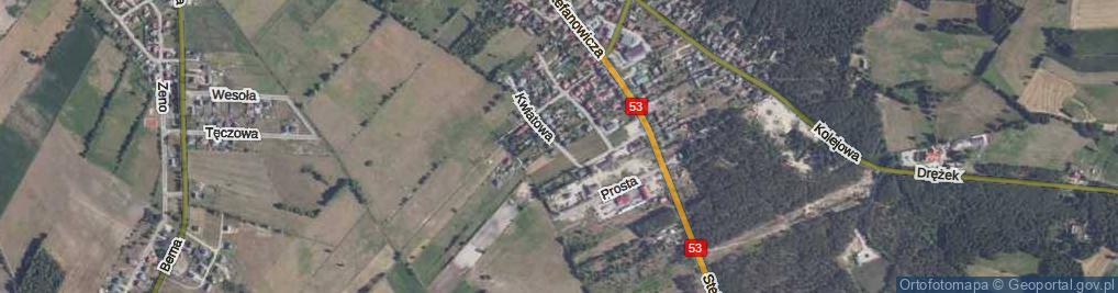 Zdjęcie satelitarne Kwiatowa ul.