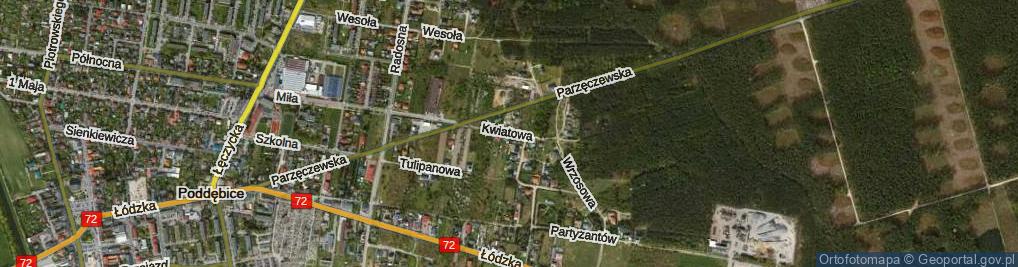 Zdjęcie satelitarne Kwiatowa ul.