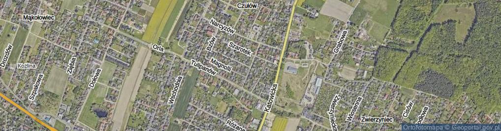 Zdjęcie satelitarne Kwiatów ul.
