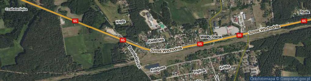 Zdjęcie satelitarne Kwiatowa ul.