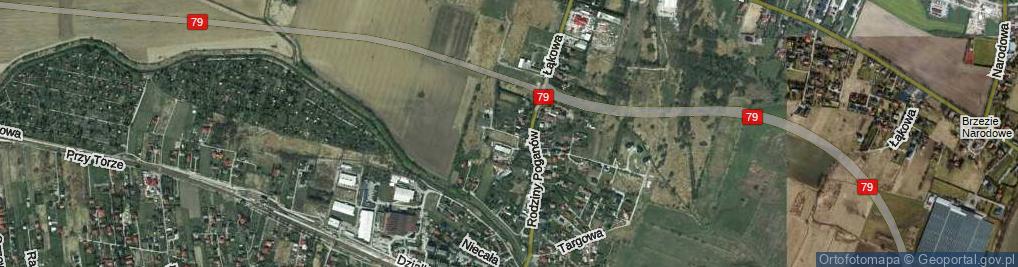 Zdjęcie satelitarne Kwiatów Polnych ul.