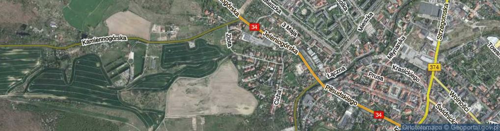 Zdjęcie satelitarne Kwiatowa ul.