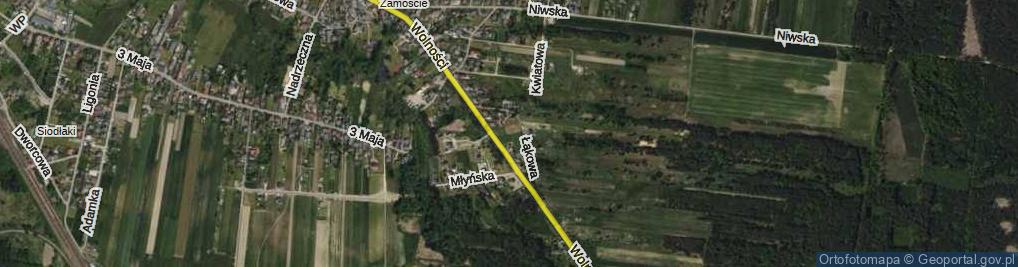 Zdjęcie satelitarne Łąkowa ul.