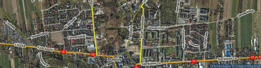 Zdjęcie satelitarne Lasockich ul.