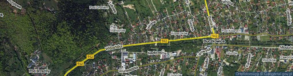 Zdjęcie satelitarne Łączna ul.