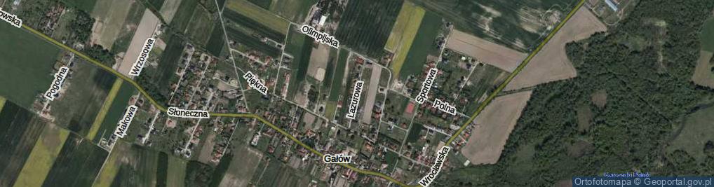 Zdjęcie satelitarne Lazurowa ul.