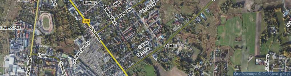 Zdjęcie satelitarne Lazurowa ul.
