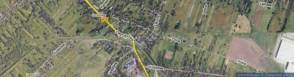 Zdjęcie satelitarne Łączna ul.