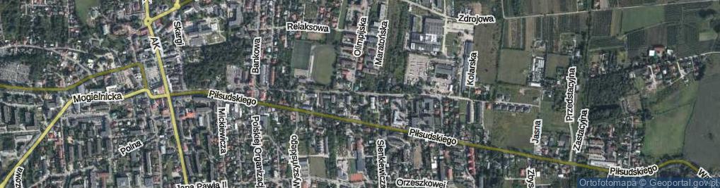 Zdjęcie satelitarne Laskowa ul.