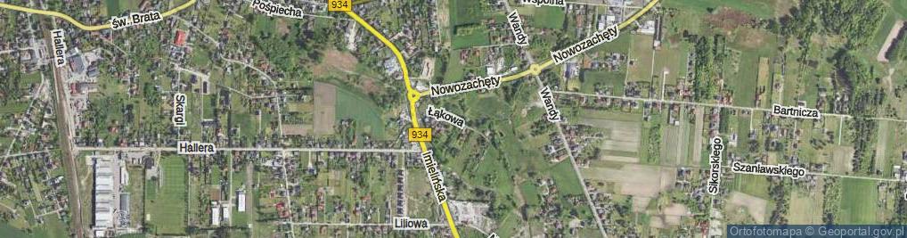 Zdjęcie satelitarne Łąkowa ul.