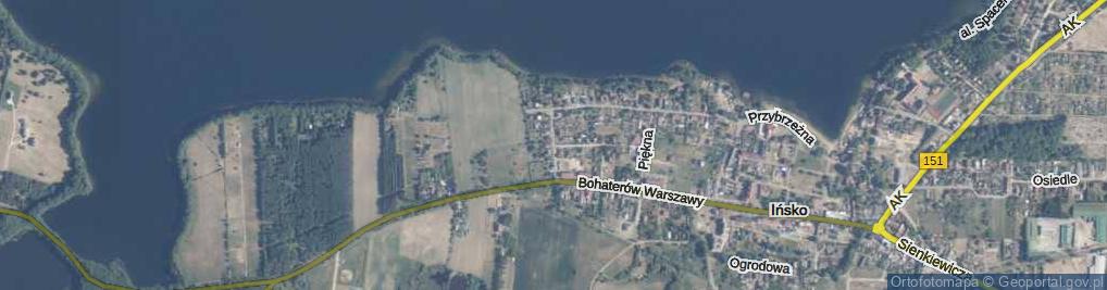 Zdjęcie satelitarne Łąkowa ul.