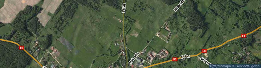 Zdjęcie satelitarne Lawendowa ul.