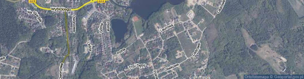 Zdjęcie satelitarne Lawendowa ul.