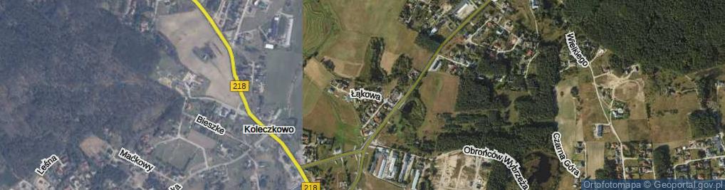 Zdjęcie satelitarne Łąkowa ul.