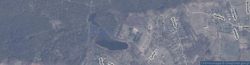 Zdjęcie satelitarne Łabędzia ul.