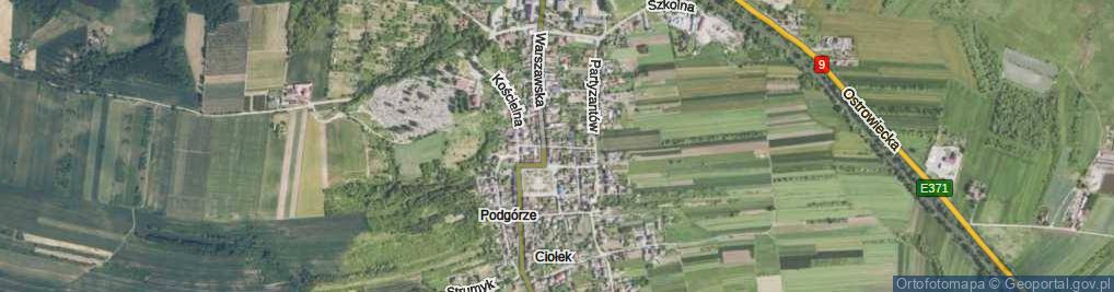 Zdjęcie satelitarne Łączna ul.